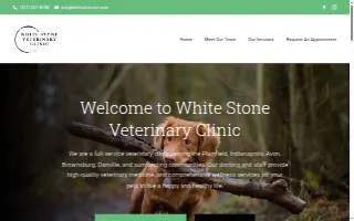 White Stone Veterinary Clinic website