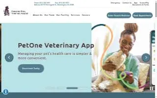 College Mall Veterinary Hospital website