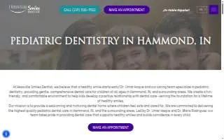 Hessville Smiles Dentist website