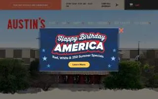 Austins Bar & Grill | South Olathe website