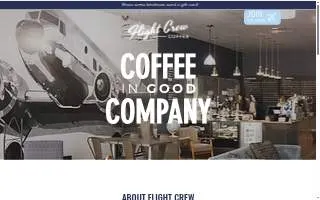 Flight Crew Coffee website