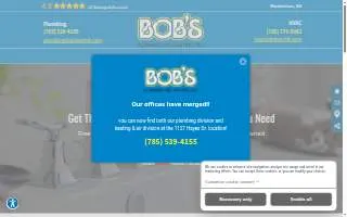 Bob's Plumbing & Heating LLC website