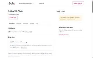 Salina VA Clinic website