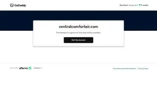 Central Comfort Air of Salina website
