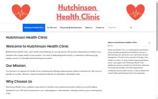 Hutchinson Health Clinic website
