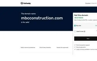 MBC Construction website