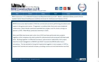 BKM Construction LLC of Leavenworth website