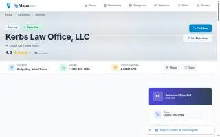 Kerbs Law Office, LLC website
