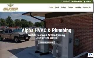 Alpha HVAC & Plumbing, LLC of Newton website