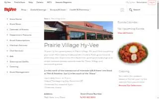 Hy-Vee Pharmacy of Prairie Village website