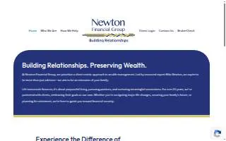 Newton Financial Group website