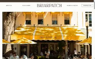 Briarpatch Restaurants website