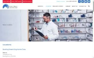 King Drug and Home Care website