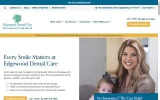 Edgewood Dental Care of Covington website