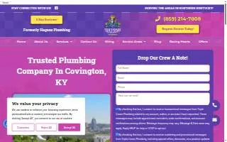 Triple Crown Plumbing of Covington website