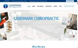 Landmark Chiropractic website