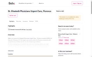 Urgent Care - Florence - St. Elizabeth Physicians