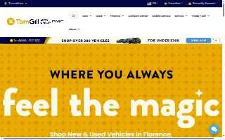 Tom Gill Chevrolet website