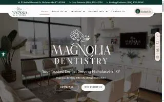 Magnolia Dentistry of Nicholasville website