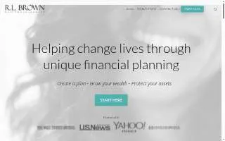 R.L. Brown Wealth Management of Georgetown website