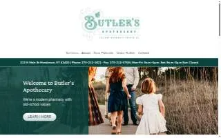 Butler's Apothecary website