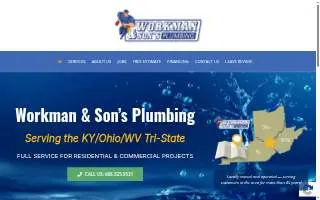 Custom Plumbing of Ashland website