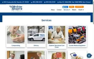 The medicine shoppe pharmacy of Danville website