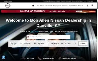 Bob Allen Nissan website