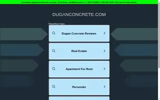 Dugan Concrete of Florence website