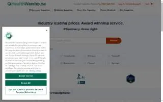 HealthWarehouse website