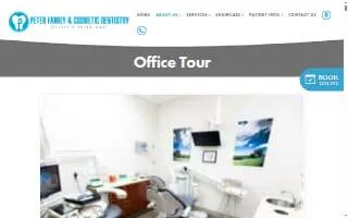 Peter Family and Cosmetic Dentistry website