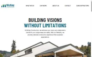 McKey Construction and Home Services website