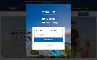 Wyndham Lake Charles website