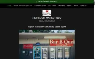Heirloom Restaurant website