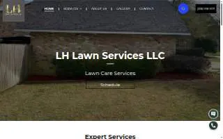 LH Lawn Services website