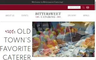 Bittersweet Catering website