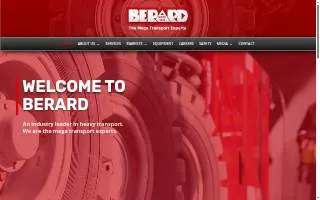 Berard Transportation Inc website