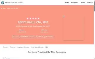 Abeye Hailu, CPA, MBA of Central website