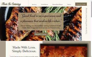 First In Catering of Central website