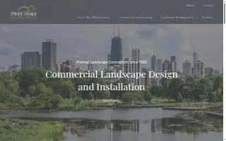 Twin Oaks Landscaping website