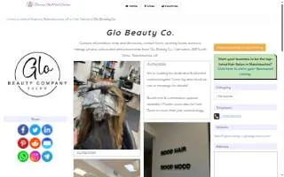 Glo Beauty Co. Salon website
