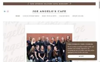 Joe Angelo's Cafe website