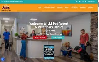 JM Pet Resort & Veterinary Clinic website