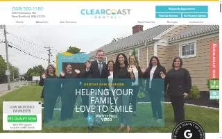 Clear Coast Dental website
