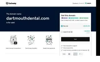Dartmouth Dental website