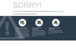 Hancock Tavern website