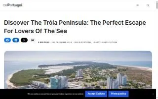 Troia Cafe website