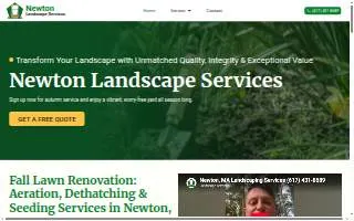 newton landscaping inc website