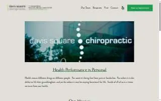 Davis Square Chiropractic, PC website