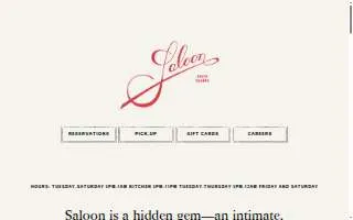 Saloon of Somerville website